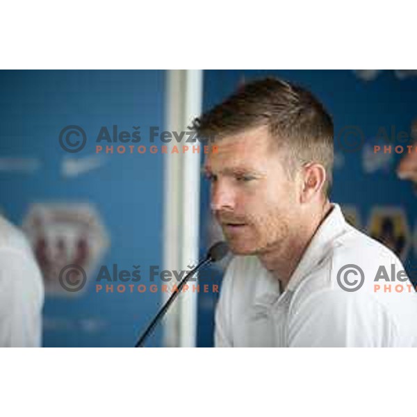 Simon Rozman at Press conference with all coaches before start of Prva liga Telekom Slovenije season 2019/2020 in NNC Brdo, Slovenia on July 8, 2019