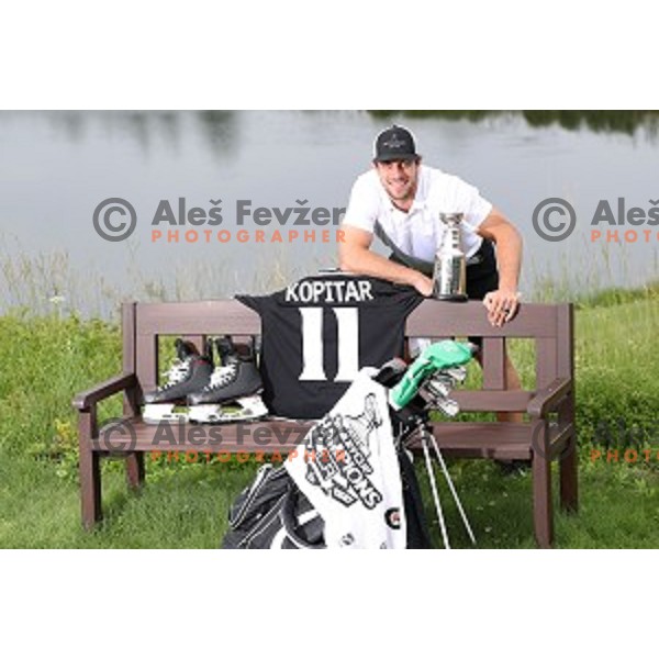 Anze Kopitar, captain of LA Kings and double Stanley Cup Champion at Royal Bled golf estate in Slovenia on July 9, 2019