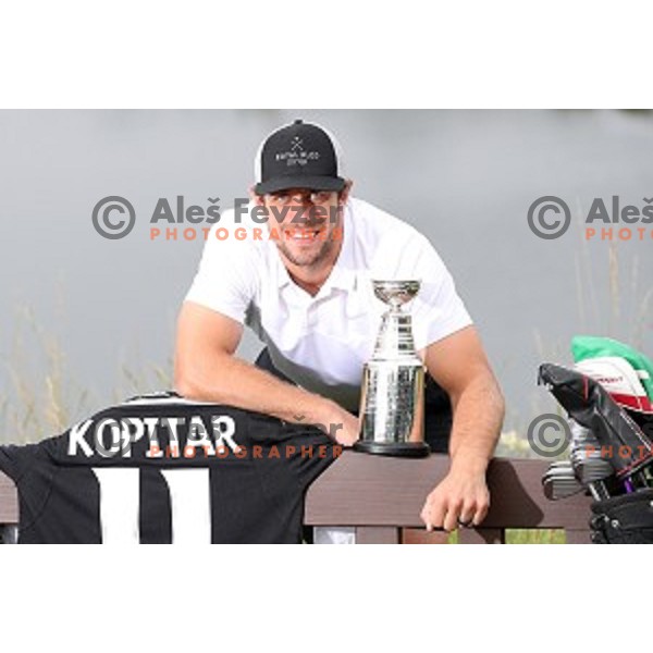 Anze Kopitar, captain of LA Kings and double Stanley Cup Champion at Royal Bled golf estate in Slovenia on July 9, 2019