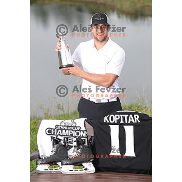 Anze Kopitar, captain of LA Kings and double Stanley Cup Champion at Royal Bled golf estate in Slovenia on July 9, 2019
