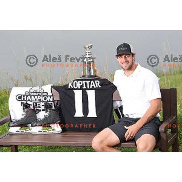 Anze Kopitar, captain of LA Kings and double Stanley Cup Champion at Royal Bled golf estate in Slovenia on July 9, 2019