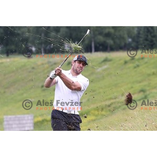 Anze Kopitar, captain of LA Kings and double Stanley Cup Champion at Royal Bled golf estate in Slovenia on July 9, 2019