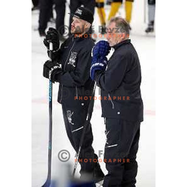 Matjaz Kopitar at Summer Ice Hockey Academy in Bled Ice Hockey Hall, Slovenia on July 9, 2019