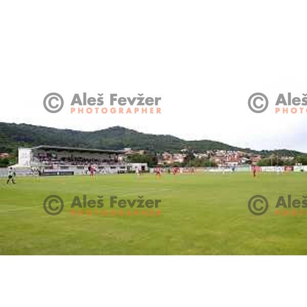 action during Prva Liga Telekom Slovenije 2019/2020 football match between Tabor Cherry Box 24 and Aluminij in Sezana, Slovenia on July 13, 2019