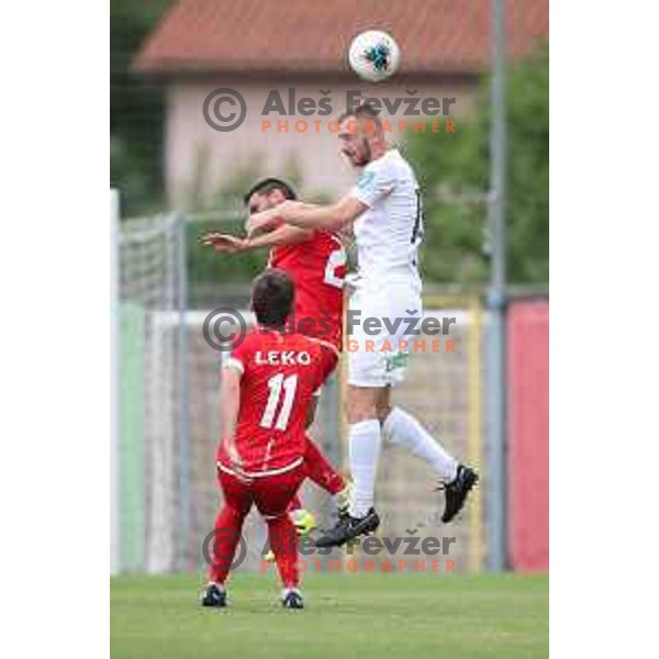 action during Prva Liga Telekom Slovenije 2019/2020 football match between Tabor Cherry Box 24 and Aluminij in Sezana, Slovenia on July 13, 2019