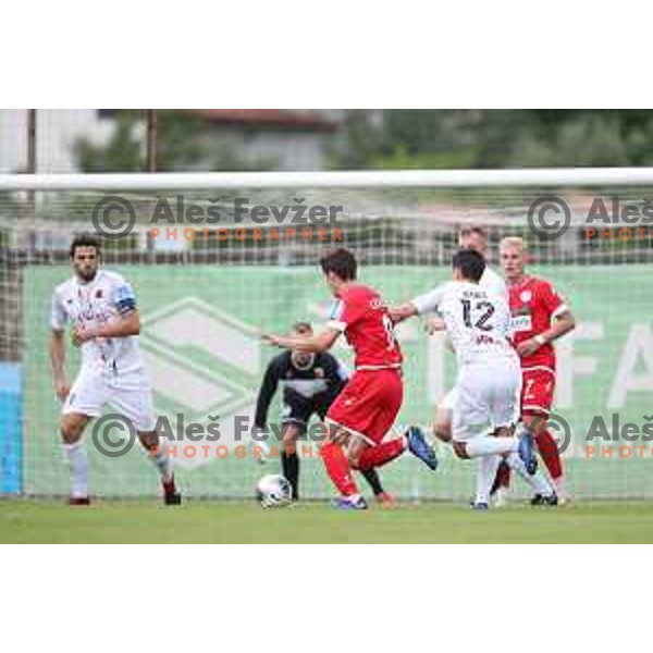 Nikola Leko in action during Prva Liga Telekom Slovenije 2019/2020 football match between Tabor Cherry Box 24 and Aluminij in Sezana, Slovenia on July 13, 2019