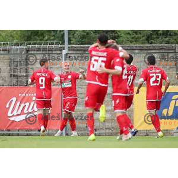 Luka Stor in action during Prva Liga Telekom Slovenije 2019/2020 football match between Tabor Cherry Box 24 and Aluminij in Sezana, Slovenia on July 13, 2019
