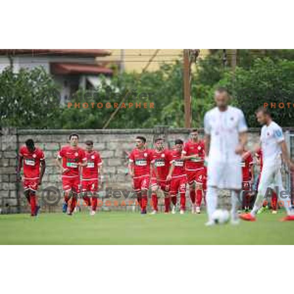 action during Prva Liga Telekom Slovenije 2019/2020 football match between Tabor Cherry Box 24 and Aluminij in Sezana, Slovenia on July 13, 2019