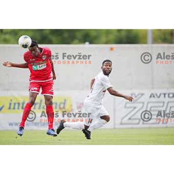 action during Prva Liga Telekom Slovenije 2019/2020 football match between Tabor Cherry Box 24 and Aluminij in Sezana, Slovenia on July 13, 2019