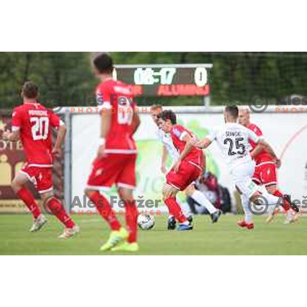 action during Prva Liga Telekom Slovenije 2019/2020 football match between Tabor Cherry Box 24 and Aluminij in Sezana, Slovenia on July 13, 2019