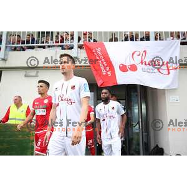 action during Prva Liga Telekom Slovenije 2019/2020 football match between Tabor Cherry Box 24 and Aluminij in Sezana, Slovenia on July 13, 2019
