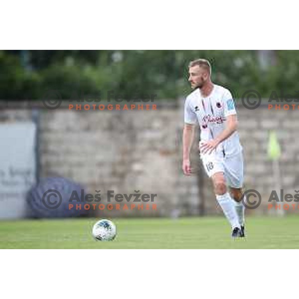 action during Prva Liga Telekom Slovenije 2019/2020 football match between Tabor Cherry Box 24 and Aluminij in Sezana, Slovenia on July 13, 2019
