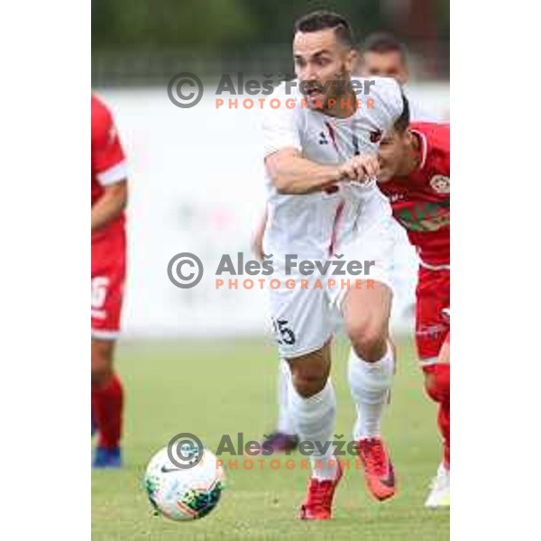 action during Prva Liga Telekom Slovenije 2019/2020 football match between Tabor Cherry Box 24 and Aluminij in Sezana, Slovenia on July 13, 2019
