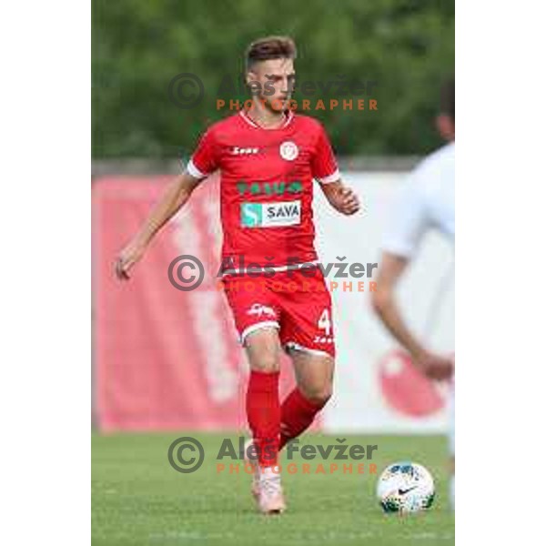 action during Prva Liga Telekom Slovenije 2019/2020 football match between Tabor Cherry Box 24 and Aluminij in Sezana, Slovenia on July 13, 2019