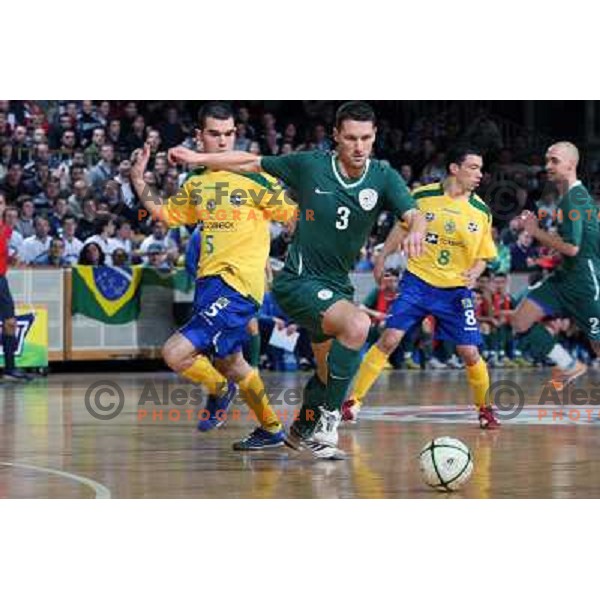 Igor Kragelj (3) at friendly futsal match Slovenia-Brasil in Hala Tivoli, Ljubljana, Slovenia on 21.2.2008. Brasil won 6:3 (5:1) in front of 4000 spectators. 
