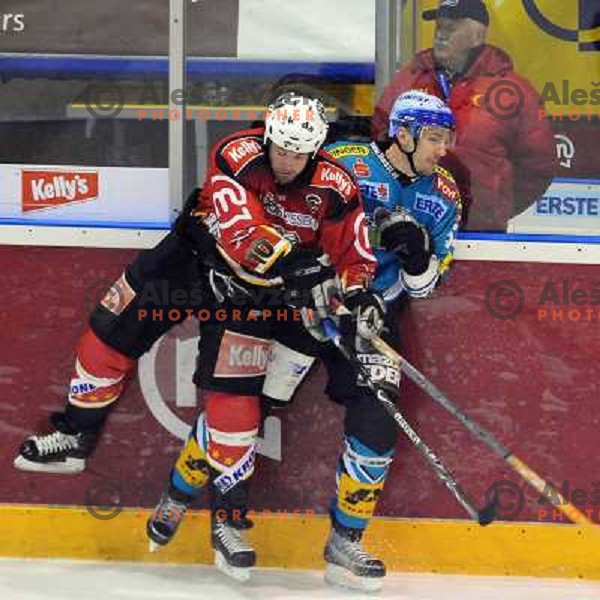Dejan Varl at fourth game of EBEL quater final , Jesenice - Linz 