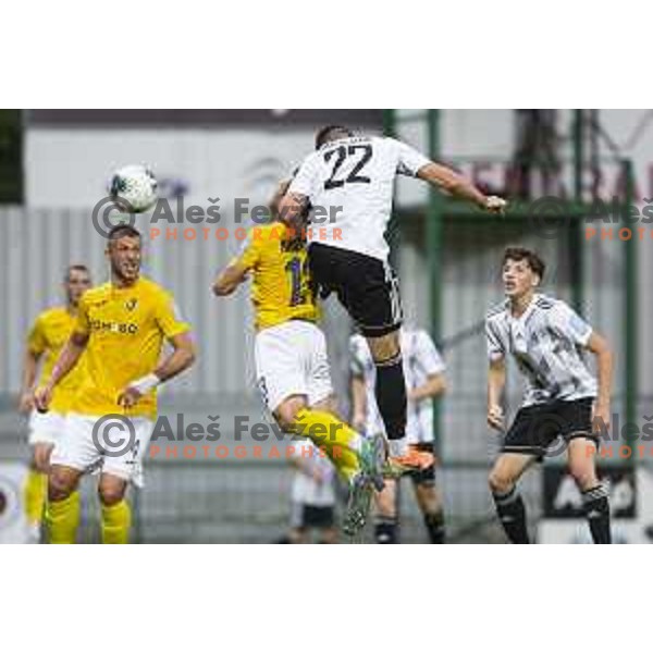in action during Prva liga Telekom Slovenije 2019/20 football match between Mura and Bravo in Fazanerija, Murska Sobota, Slovenia on July 21, 2019