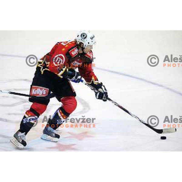 Henrik Malmstrom at fourth game of EBEL quater final , Jesenice - Linz 