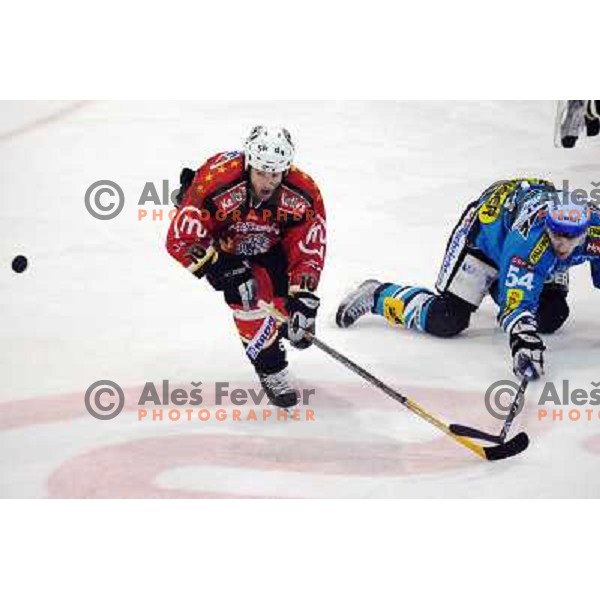 Dejan Varl at fourth game of EBEL quater final , Jesenice - Linz 