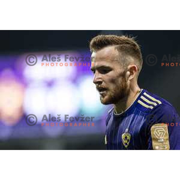 Dino Hotic in action during Prva liga Telekom Slovenije 2019/20 football match between Maribor and Olimpija in Ljudski vrt, Maribor, Slovenia on July 28, 2019