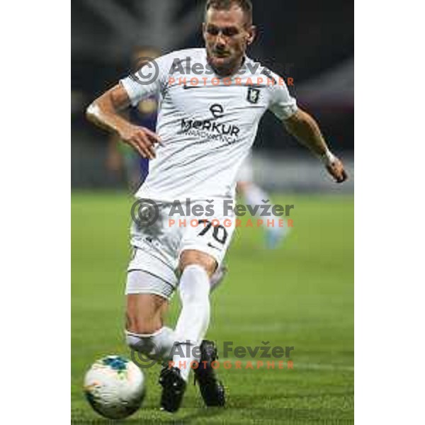 Marko Putincanin in action during Prva liga Telekom Slovenije 2019/20 football match between Maribor and Olimpija in Ljudski vrt, Maribor, Slovenia on July 128, 2019