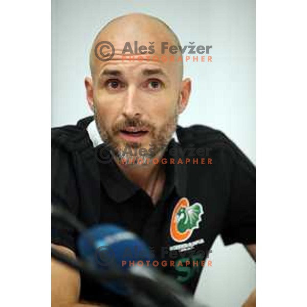 Slaven Rimac during press conference of KK Cedevita Olimpija before start of 2019/2020 basketball season in Stozice, Ljubljana, Slovenia in August 7, 2019