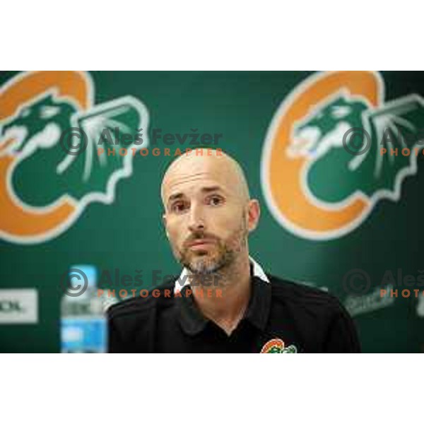 Slaven Rimac during press conference of KK Cedevita Olimpija before start of 2019/2020 basketball season in Stozice, Ljubljana, Slovenia in August 7, 2019