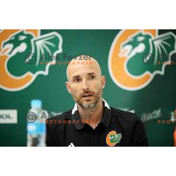 Slaven Rimac during press conference of KK Cedevita Olimpija before start of 2019/2020 basketball season in Stozice, Ljubljana, Slovenia in August 7, 2019
