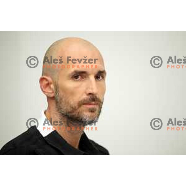 Slaven Rimac during press conference of KK Cedevita Olimpija before start of 2019/2020 basketball season in Stozice, Ljubljana, Slovenia in August 7, 2019