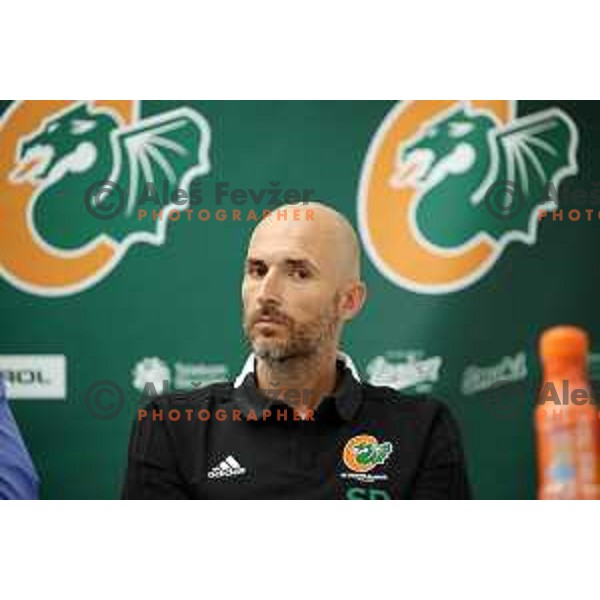 Slaven Rimac during press conference of KK Cedevita Olimpija before start of 2019/2020 basketball season in Stozice, Ljubljana, Slovenia in August 7, 2019