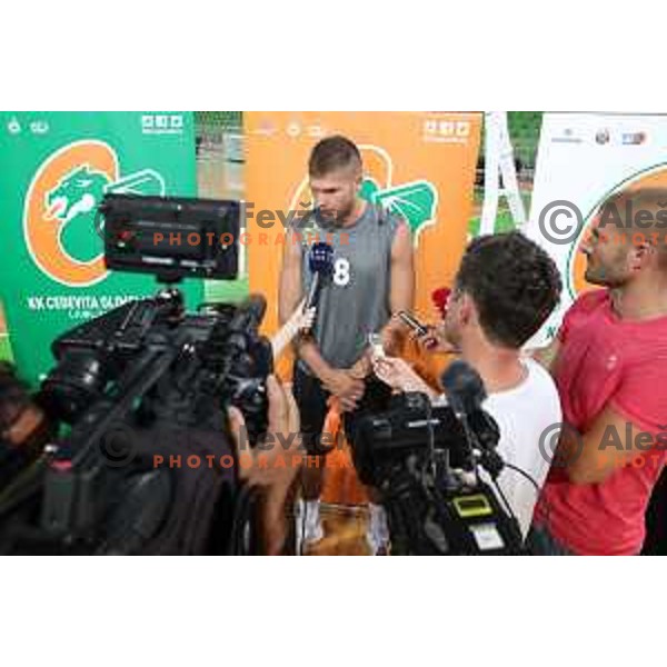Edo Muric during practice of KK Cedevita Olimpija in Stozice hall before start of 2019/2020 basketball season in Ljubljana, Slovenia in August 7, 2019