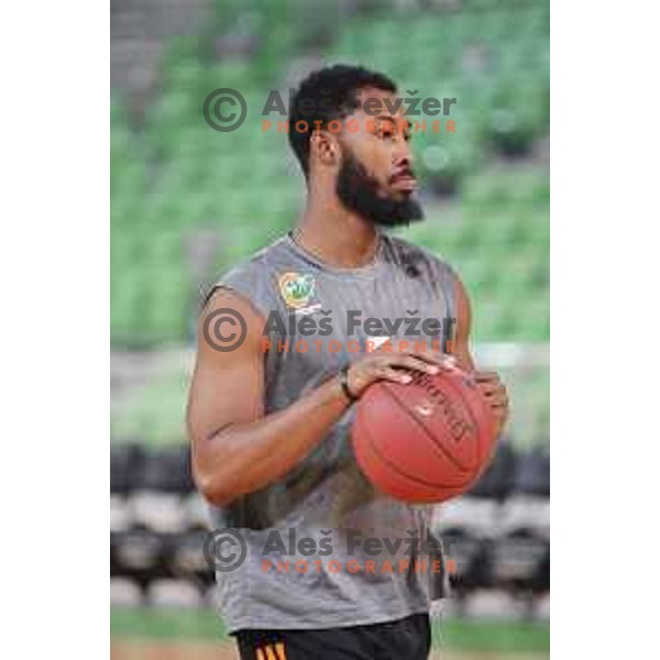 during practice of KK Cedevita Olimpija in Stozice hall before start of 2019/2020 basketball season in Ljubljana, Slovenia in August 7, 2019