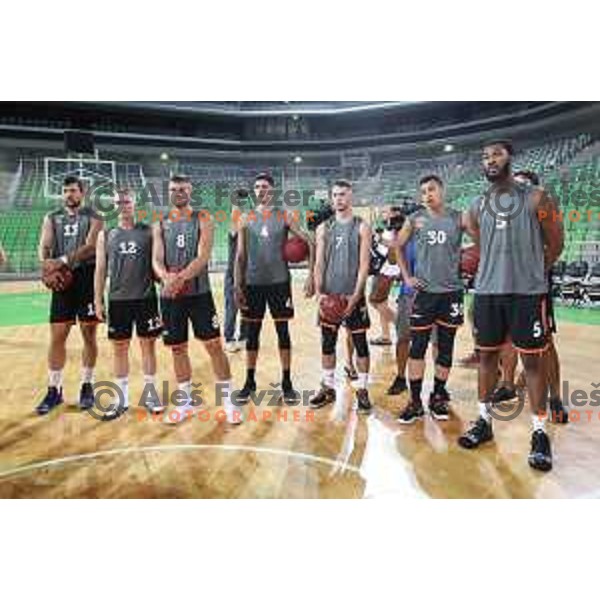 during practice of KK Cedevita Olimpija in Stozice hall before start of 2019/2020 basketball season in Ljubljana, Slovenia in August 7, 2019