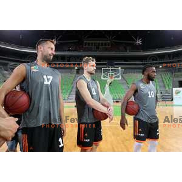 during practice of KK Cedevita Olimpija in Stozice hall before start of 2019/2020 basketball season in Ljubljana, Slovenia in August 7, 2019