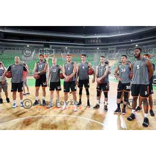 during practice of KK Cedevita Olimpija in Stozice hall before start of 2019/2020 basketball season in Ljubljana, Slovenia in August 7, 2019