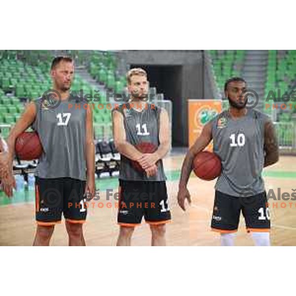 during practice of KK Cedevita Olimpija in Stozice hall before start of 2019/2020 basketball season in Ljubljana, Slovenia in August 7, 2019