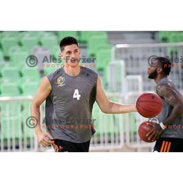 Martin Krampelj during practice of KK Cedevita Olimpija in Stozice hall before start of 2019/2020 basketball season in Ljubljana, Slovenia in August 7, 2019
