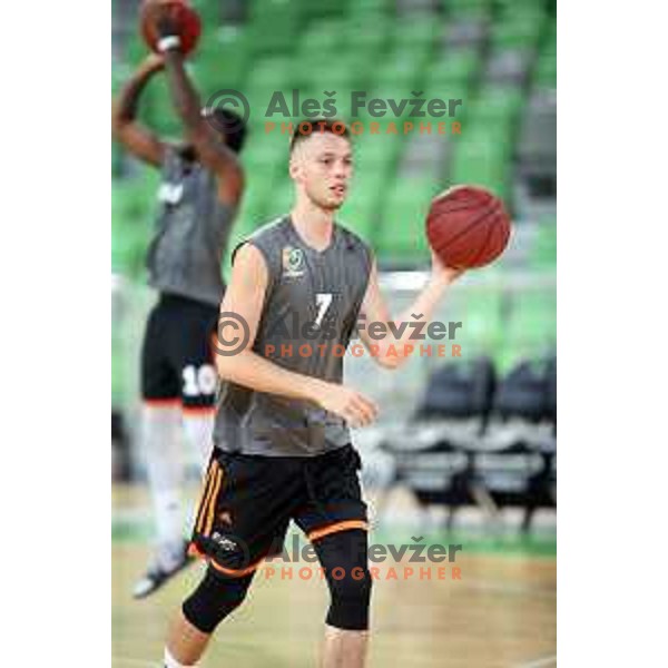 during practice of KK Cedevita Olimpija in Stozice hall before start of 2019/2020 basketball season in Ljubljana, Slovenia in August 7, 2019