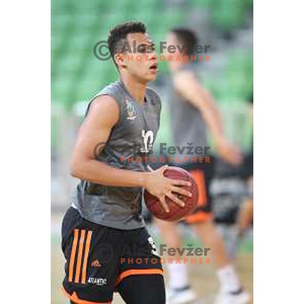 Yussuf Sanon during practice of KK Cedevita Olimpija in Stozice hall before start of 2019/2020 basketball season in Ljubljana, Slovenia in August 7, 2019