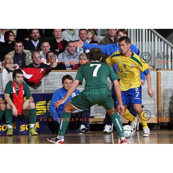 Vinicius (7) at friendly futsal match Slovenia-Brasil in Hala Tivoli, Ljubljana, Slovenia on 21.2.2008. Brasil won 6:3 (5:1) in front of 4000 spectators. 