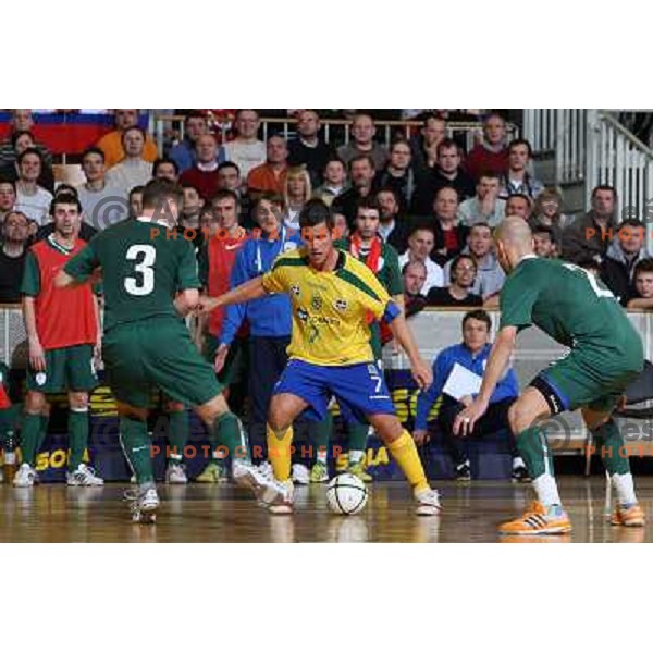 Vinicius (7) at friendly futsal match Slovenia-Brasil in Hala Tivoli, Ljubljana, Slovenia on 21.2.2008. Brasil won 6:3 (5:1) in front of 4000 spectators. 