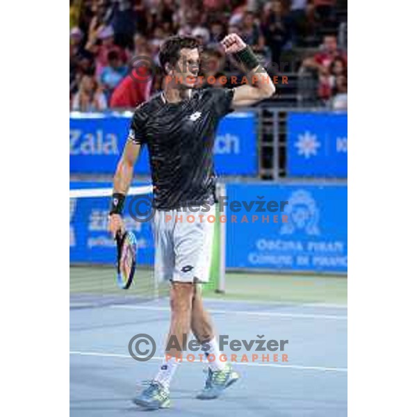 Aljaz Bedene, winner of ATP Slovenia Open Challenger in Portoroz, Slovenia on August 18, 2019