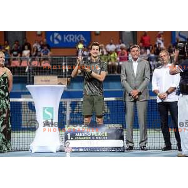Aljaz Bedene, winner of ATP Slovenia Open Challenger in Portoroz, Slovenia on August 18, 2019