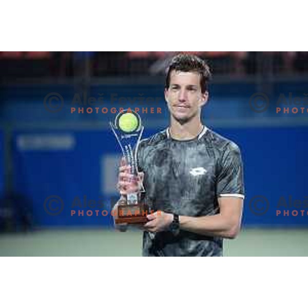Aljaz Bedene, winner of ATP Slovenia Open Challenger in Portoroz, Slovenia on August 18, 2019