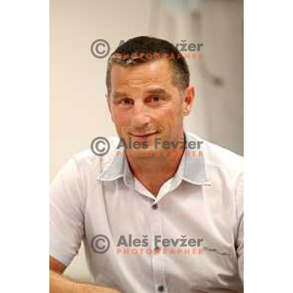 Janez Ozbolt at Slovenia Biathlon General Assembly in Ljubljana, Slovenia on August 23, 2019