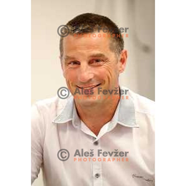 Janez Ozbolt at Slovenia Biathlon General Assembly in Ljubljana, Slovenia on August 23, 2019