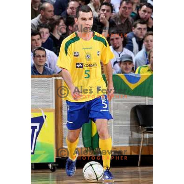 Carlinhos at friendly futsal match Slovenia-Brasil in Hala Tivoli, Ljubljana, Slovenia on 21.2.2008. Brasil won 6:3 (5:1) in front of 4000 spectators. 