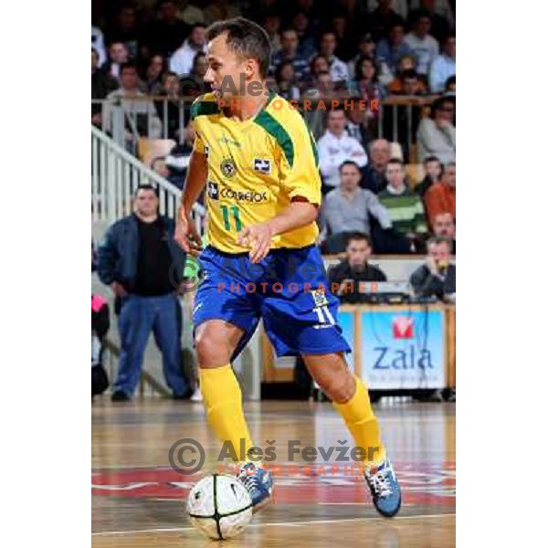 Marquinho (11) at friendly futsal match Slovenia-Brasil in Hala Tivoli, Ljubljana, Slovenia on 21.2.2008. Brasil won 6:3 (5:1) in front of 4000 spectators. 