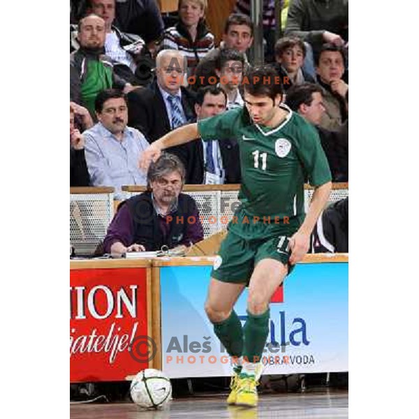 Petric at friendly futsal match Slovenia-Brasil in Hala Tivoli, Ljubljana, Slovenia on 21.2.2008. Brasil won 6:3 (5:1) in front of 4000 spectators. 