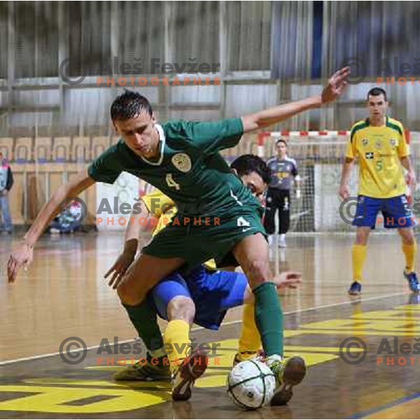 Radiskovic (4) at friendly futsal match Slovenia-Brasil in Hala Tivoli, Ljubljana, Slovenia on 21.2.2008. Brasil won 6:3 (5:1) in front of 4000 spectators. 